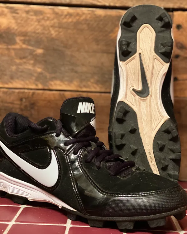 Nike Black/White MVP Keystone Low Le Cleats -7.5(women’s 9) - Image 4