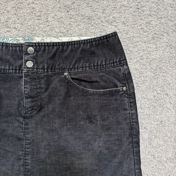 Athleta Dark Gray Vintage Ridge Corduroy Mini Skirt - Image 2