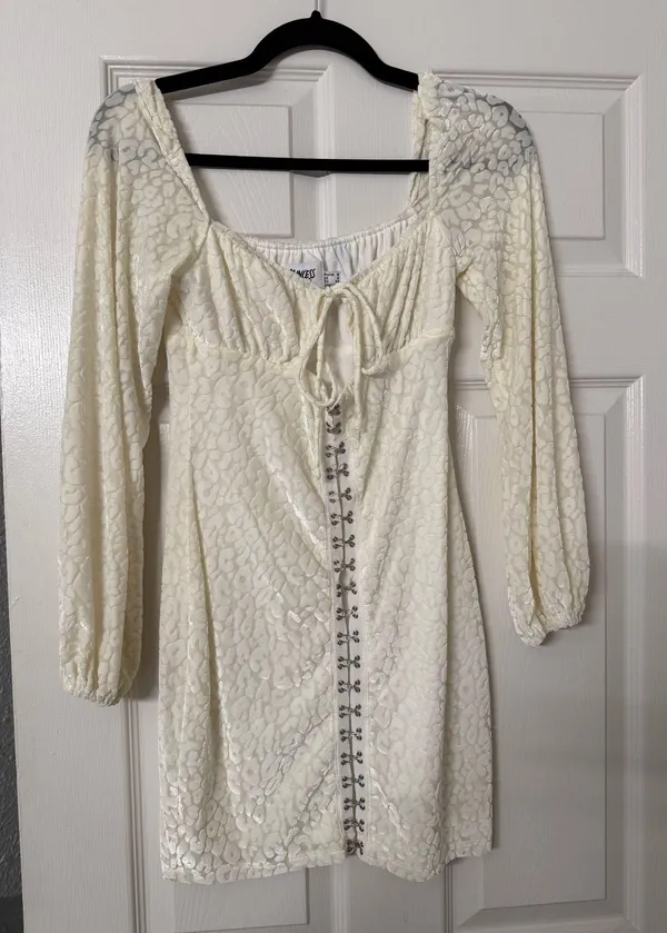 Princess Polly White leopard mini dress - Image 4