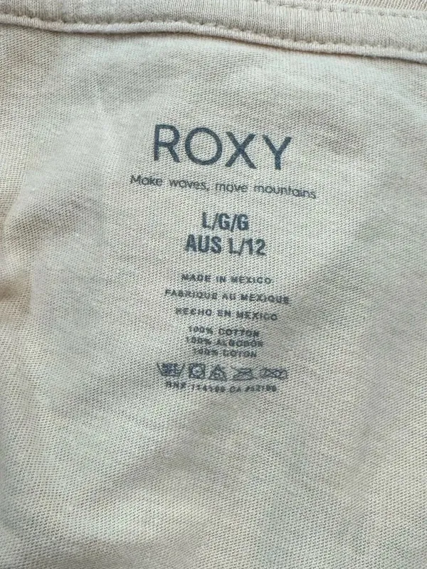 Roxy Boyfriend Short Sleeve Tee Shirt Women’s Large - Image 2