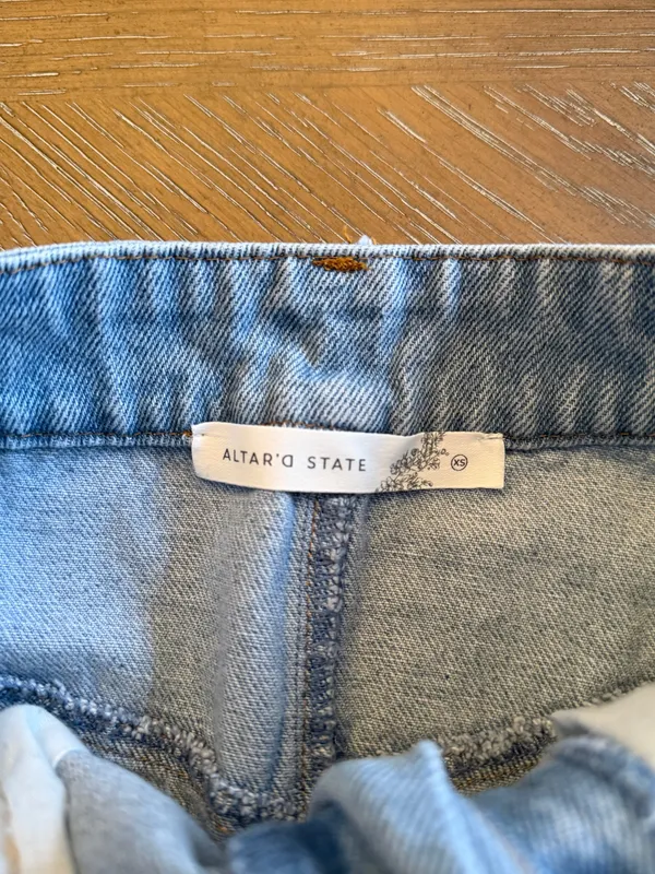 Altar’d State denim mini skirt - Image 3