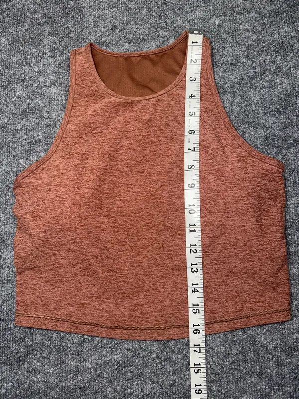 Vuori Rust Heather Cropped Tank - Women's - Image 5