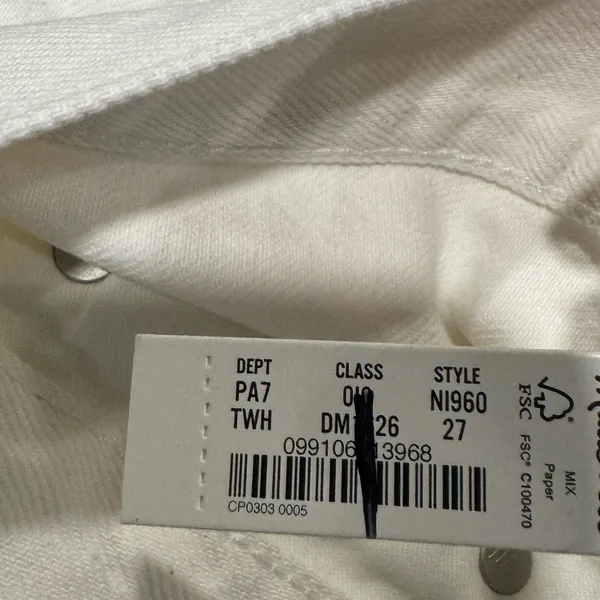 New! Baggy Flare Jeans White - Image 6