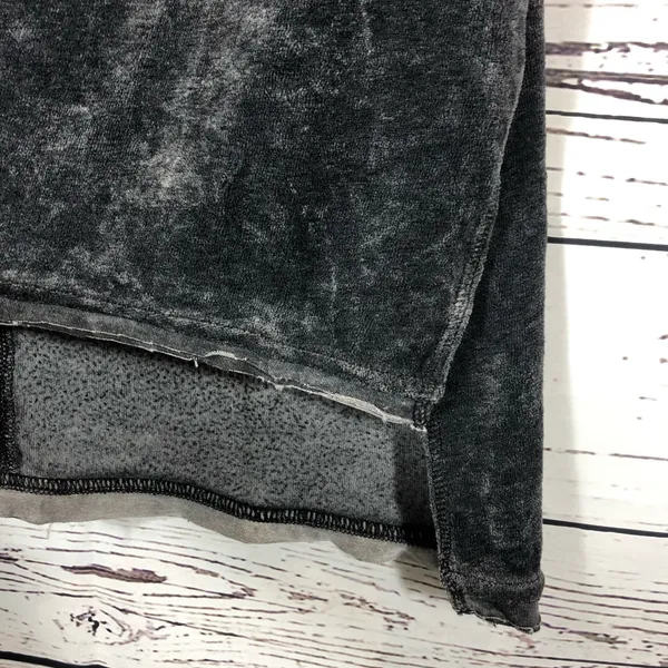 Free People Doran Velour Short Sleeved Top: Pewter - Image 5
