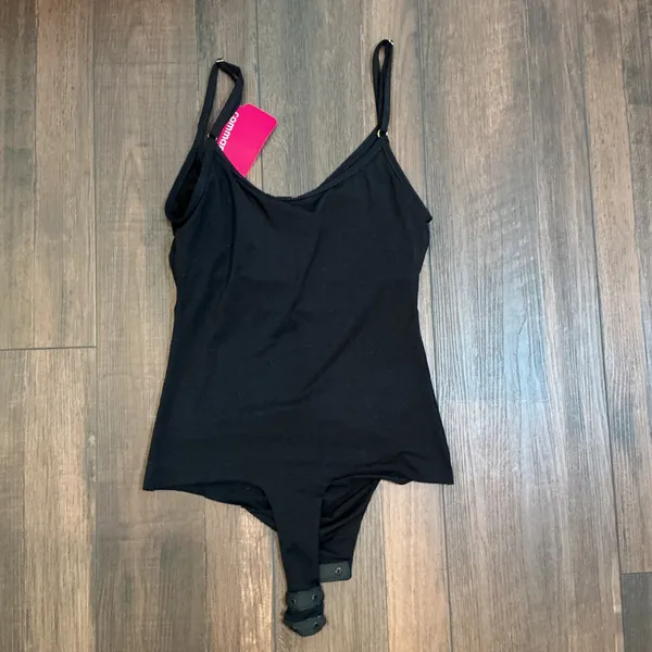 Commando Butter Lifted Cami Bodysuit Black Adjustable Straps XS New BDS113 - Image 6