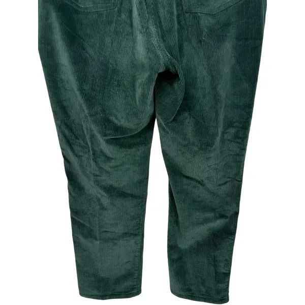 Lauren Ralph Lauren Womens Green Corduroy Straight Leg High Rise Pants Size 14W - Image 9