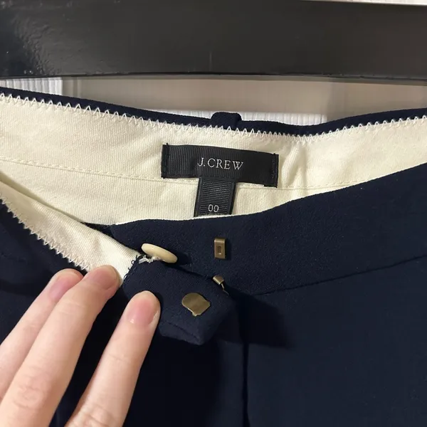 Navy JCrew Tailored Trouser Shorts - Image 3