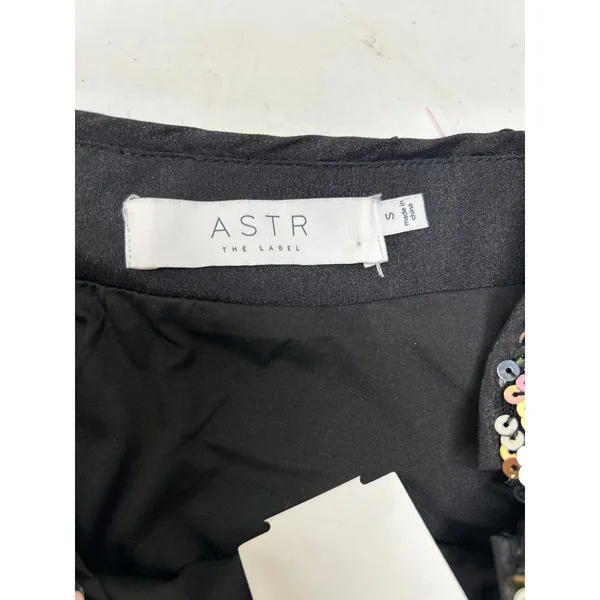 ASTR the label Women's Milan Skirt In Black Rainbow Sequins. NWOT. Size S. - Image 8
