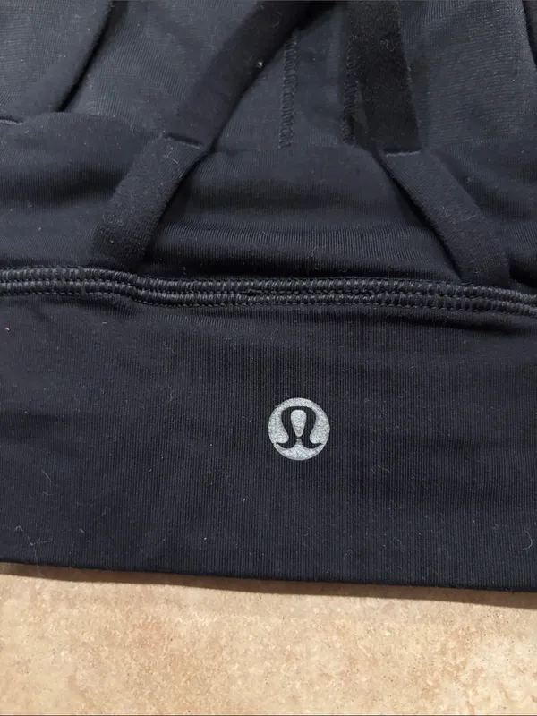 Lululemon Black Energy Longline Medium Support Sports Bra - Image 5