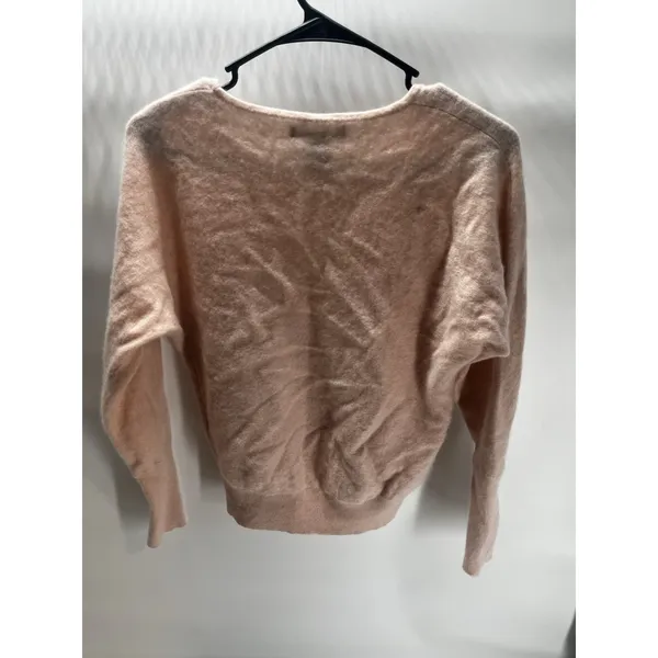 Tahari 100% 2 Ply Cashmere Pull Over Sweater Blush Pink‎ Small Winter Soft - Image 3