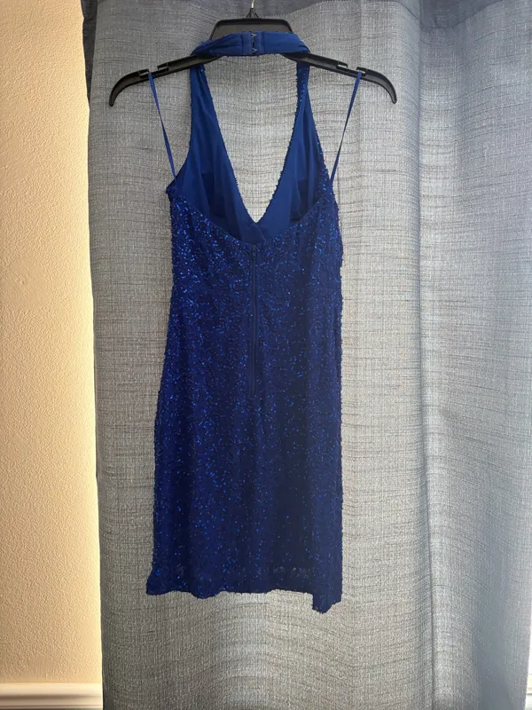 Windsor Dress Homecoming Blue Royal Sparkly - Image 2