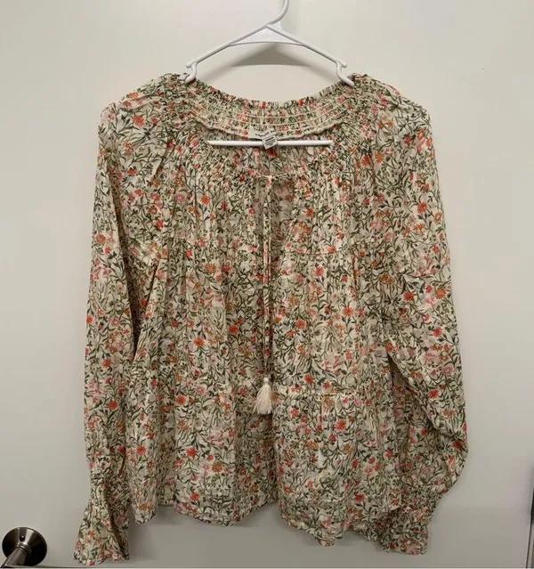 American Eagle Floral Long Sleeve Blouse - Image 2