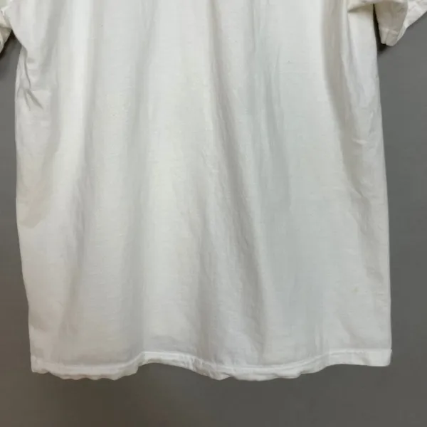 Hanes Vintage 90s‎ Rosie the Riveter T-Shirt Size Large White FLAWS Retro 1995 Graphic - Image 7
