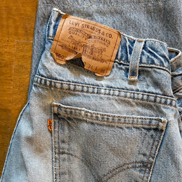Levi's Light Blue Straight Leg Jeans - Image 3
