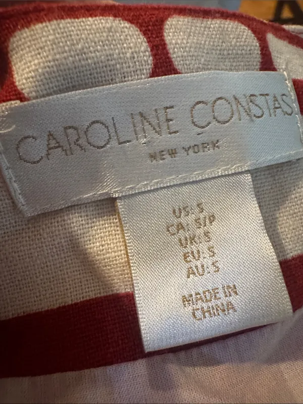 Caroline Constas Sun Goddess linen-blend maxi dress S - Image 6