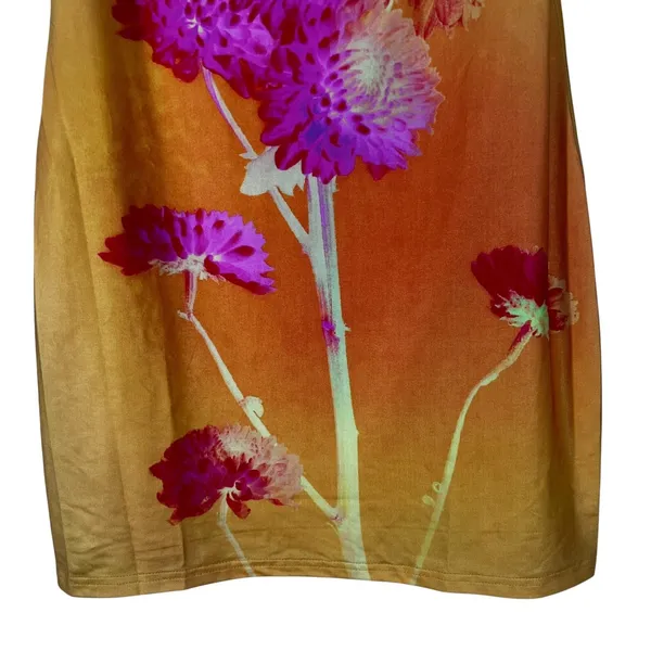 NWT Peppermayo Caroline Floral Mini Dress Orange Strapless Tube Bodycon Size 10 - Image 4