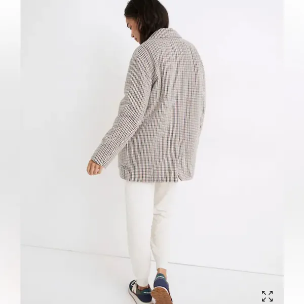 MADEWELL‎ Padded Plaid Jacket size Small NB250 Oversized - Image 2