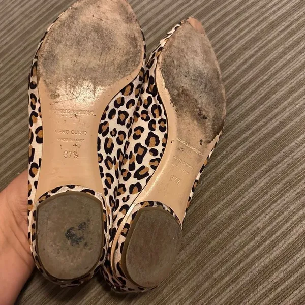 Nicholas Kirkwood leopard print flats beya loafer style 37.5 (7) pointy toe - Image 4