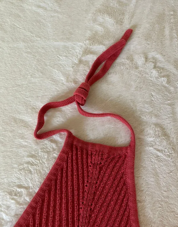 Sky And Sparrow Crochet Halter Top - Image 3