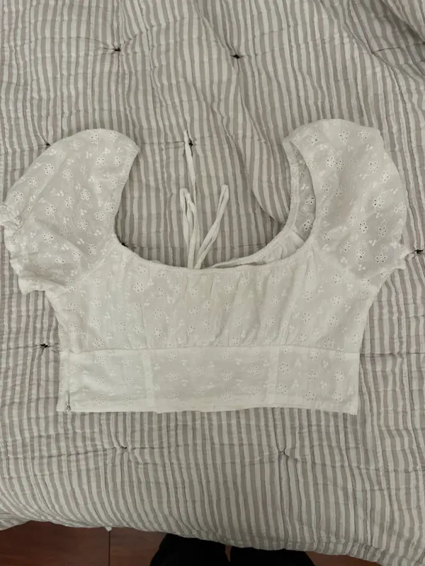 PacSun LA Hearts Cropped Eyelet Top - Image 5