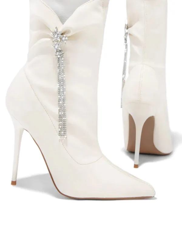 New Embellished Pointed Toe Bootie 5.5 - Image 3