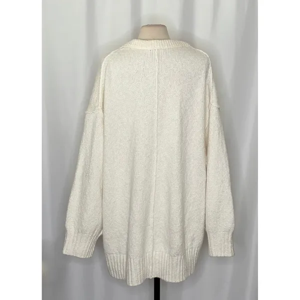 Revolve FREE PEOPLE Brookside Tunic Sweater‎ Ivory Slouchy Solid Scoop Large - Image 9