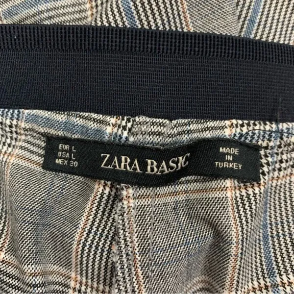 Zara Women Large Gray Career Pants Office Workwear Trousers Stretch‎ - Image 6