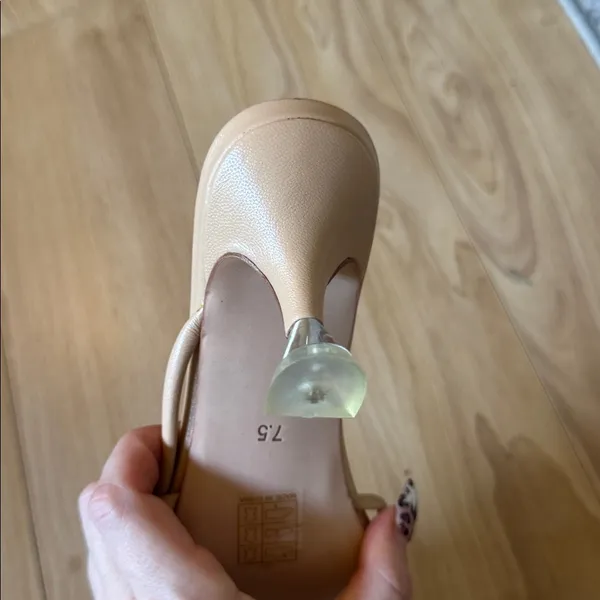 Song of Style Blush Nude Square-Toe Strappy Mules - Image 5