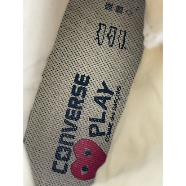 Converse Chuck Taylor x Comme Des Garcons Play White High Top Sneakers Shoes 12 - Image 13