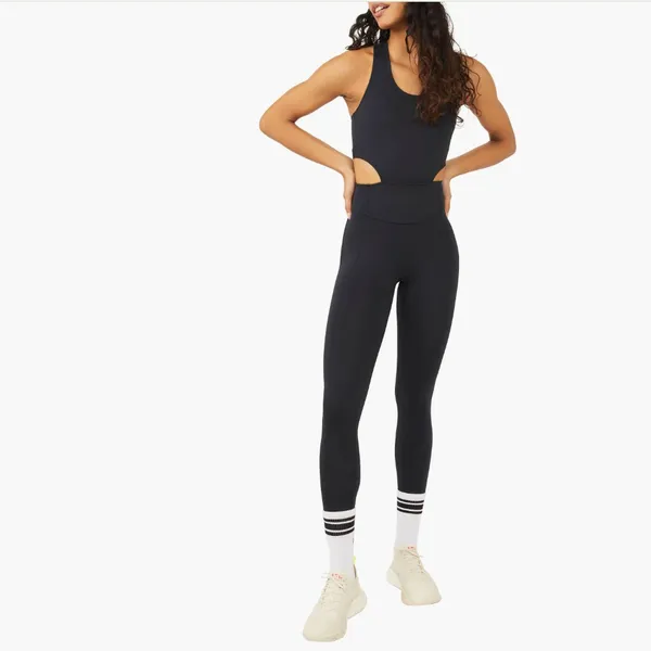 NWT Free People FP Movement Back It Up Jumpsuit Small, BLACK - Image 3