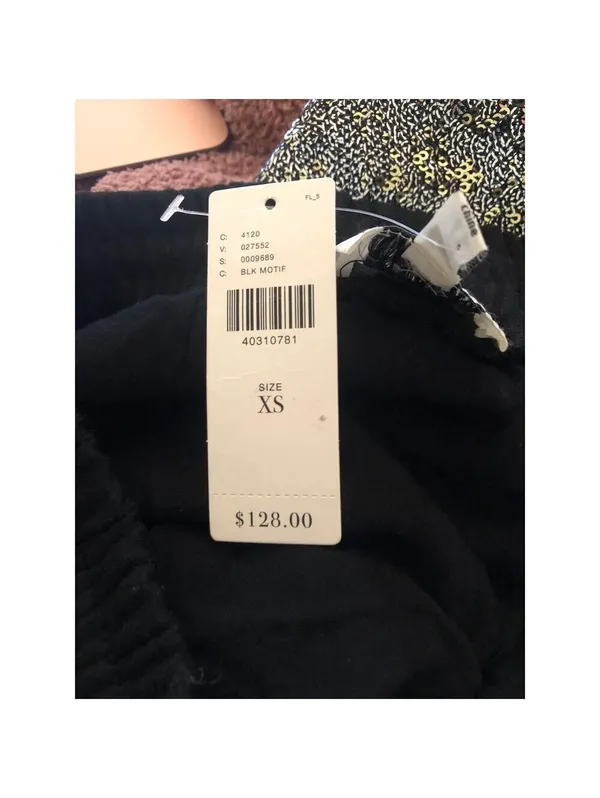 Anthropologie Harlyn NWT Sequin Stretch Waist Mini Skirt Drawstring Size XS - Image 4
