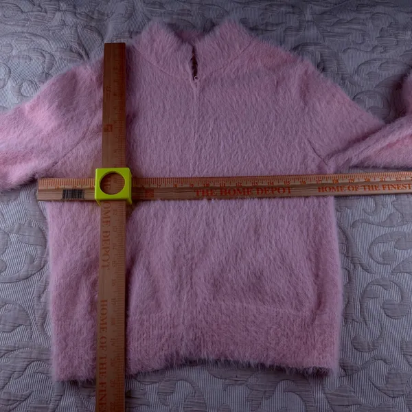 No Boundaries Pink Fuzzy Eyelash Knit Full Zip Mock Neck Sweater JuniorsXL 15-17 - Image 6