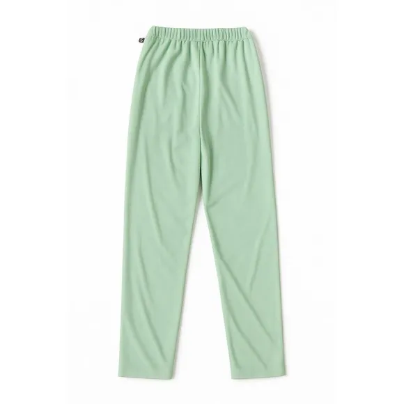 Summer Lounge Pants XS‎ – Cool Touch Ribbed Mint Green Elastic Waist Loungewear - Image 4