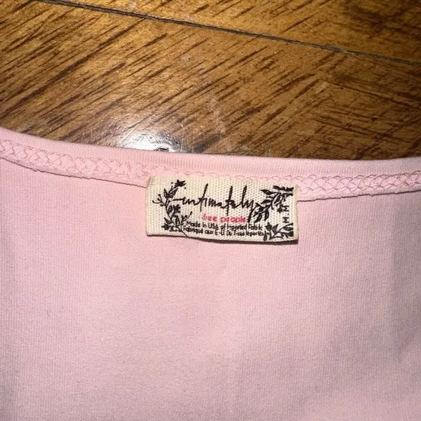 Free People Intimately Square Eyes pink M bodysuit - Image 3