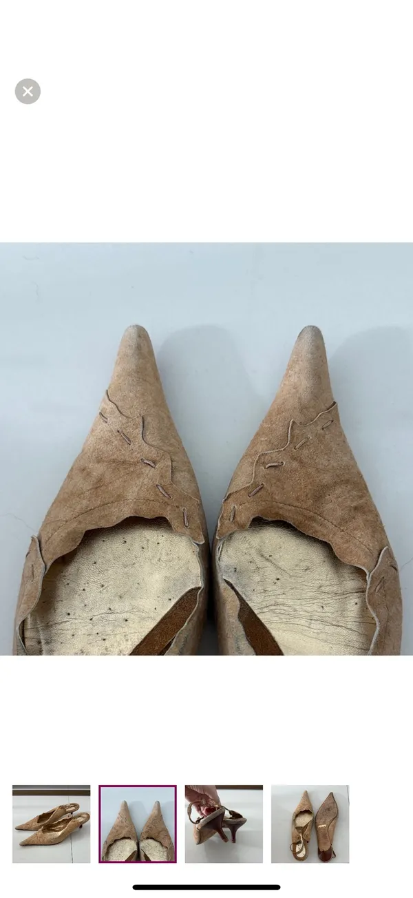 Rare vintage Dolce & Gabbana Tan Heels - Image 2
