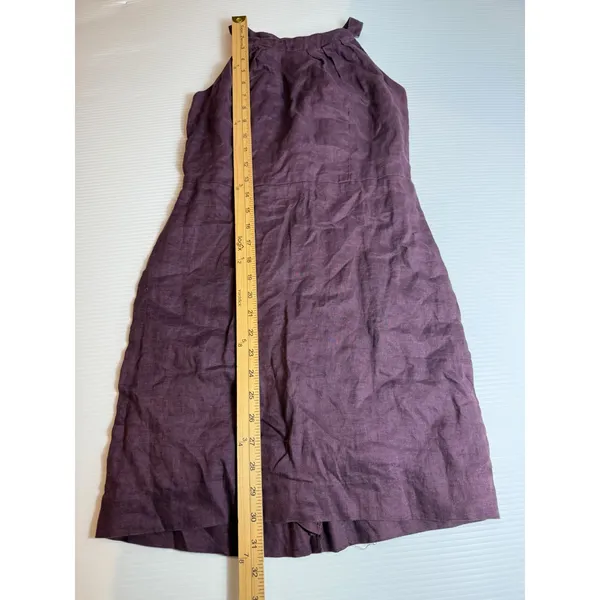 LOFT Petite 2P Linen‎ Blend Dress - Sleeveless, Purple, Casual, Summer, Party - Image 6