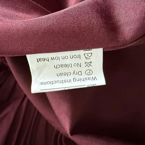 Wear Your Love Sleeveless Pleated Dress Burgundy Size 8 NWT - Image 12