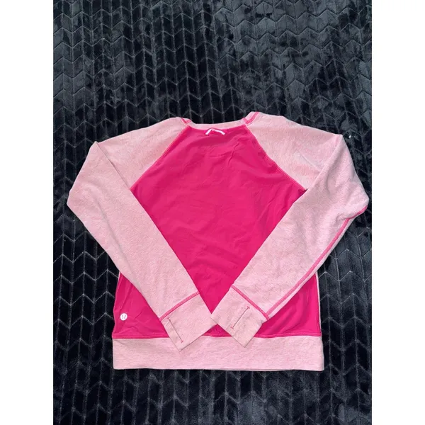 Lululemon Women's Voyage Pullover‎ Heathered Pink Size 4 - Image 6