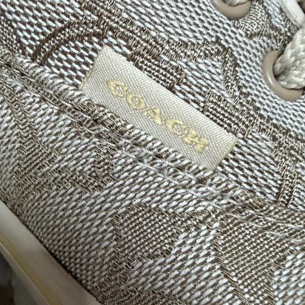 Coach Women's Citysole Skate sneakers Size 9B taupe tan lace up - Image 14