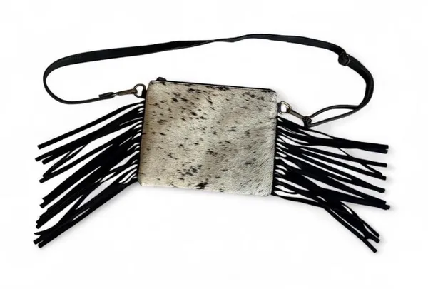 NWOT American Darling Cowhide Fringe Crossbody Bag - Image 2