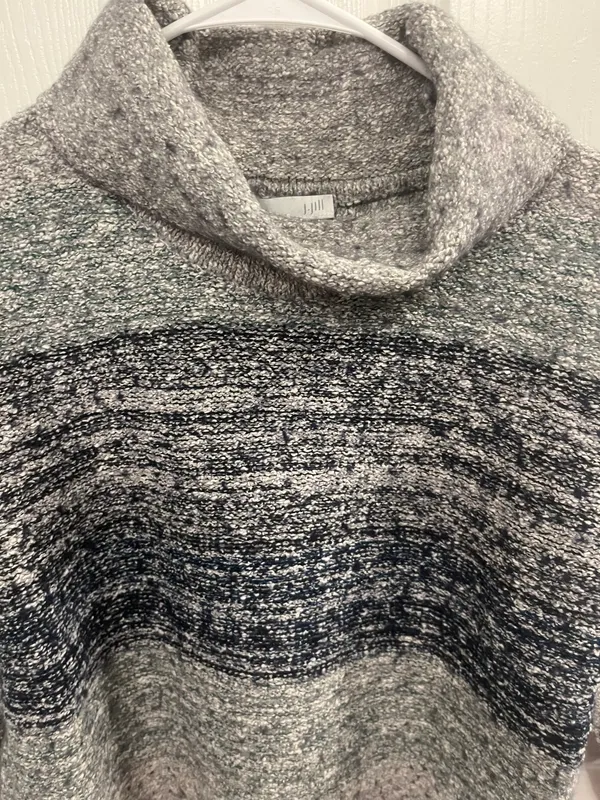 J. Jill Size Medium Cowl Neck 3/4 Sleeve Sweater - Image 2