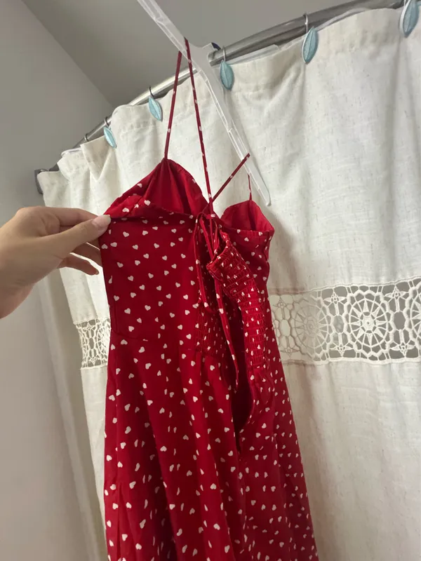 Francesca's Red heart maxi dress - Image 6