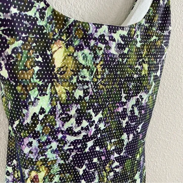 Lululemon Active Tank Top Shelf Bra Floral Sport Backdrop Iris 4 - Image 7