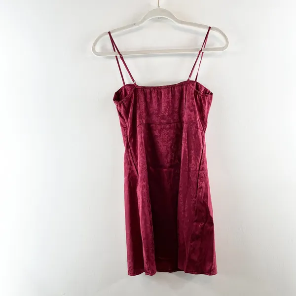 Princess Polly Diva Satin Floral Sleeveless Underwired Mini Dress Red 4 - Image 6