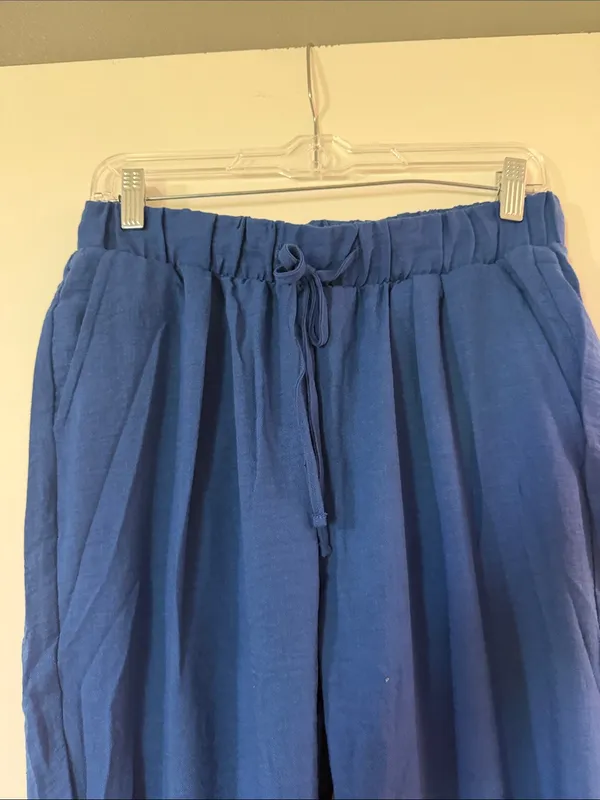 Zenana Outfitters Navy Blue Drawstring Pants- NWOT - Image 2