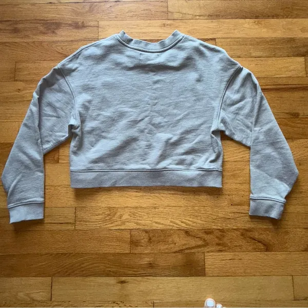 NAADAM Crop‎ Crewneck Sweatshirt Tan Cotton Cashmere XS - Image 5