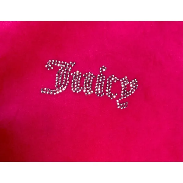 Juicy Couture Velour Zip Hoodie Pink Size S Zipper Broken Y2K - Image 2