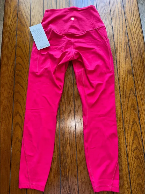 Lululemon Align With Pockets High Rise 25” Mulberry Spark Size 6 NWT - Image 3