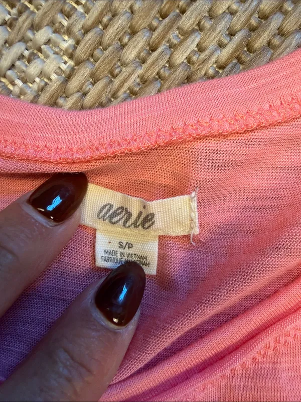 Aerie Pink Crochet-Trim Sleeveless Women's Top - Image 2