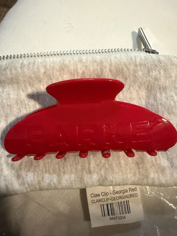 PARKE Claw Clip with Pouch Georgia Red NIP - Image 2